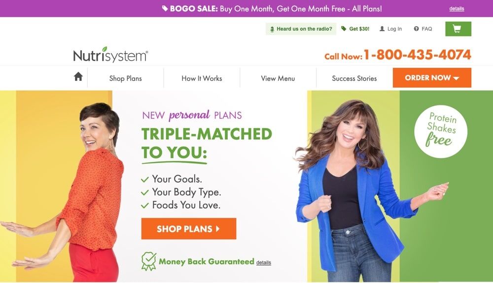 Nutrisystem Coupons BOGO Sale for 2023